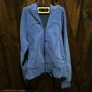 Blue Lululemon Scuba Hoodie, Size 8